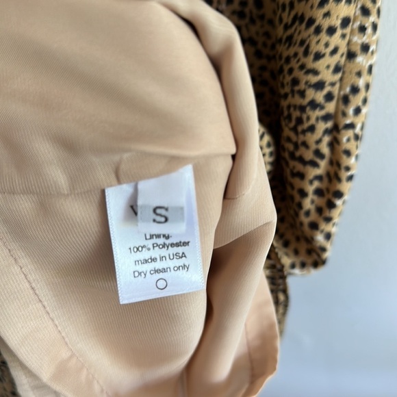 WREN 100% silk leopard print mini dress size Small - Picture 5 of 12